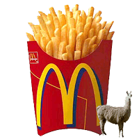 llama vs fries